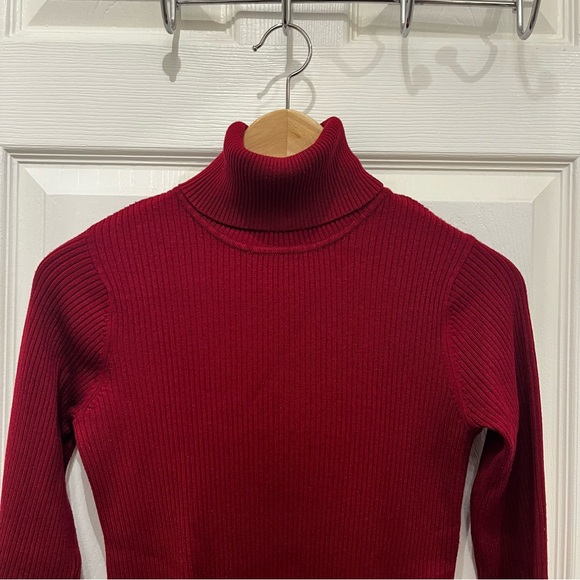 💠3/$10 JOSEPH A. Turtleneck Ribbed Long Sleeves Knit Top - Picture 2 of 5